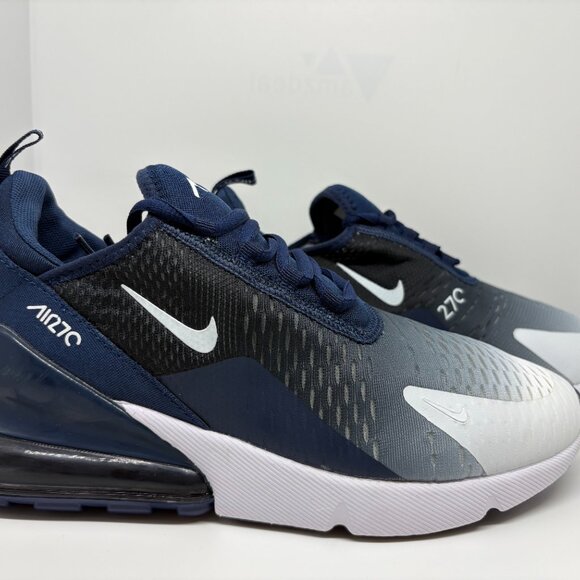 Men's Nike Air Max 270 - Blue, White, and Black - Picture 4 of 6